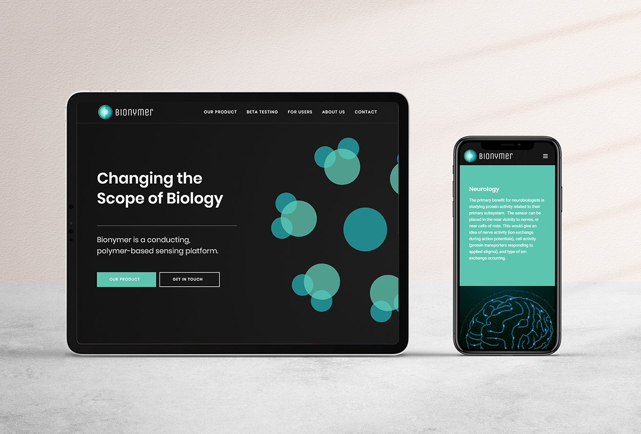 Medical Science Startup Website Design